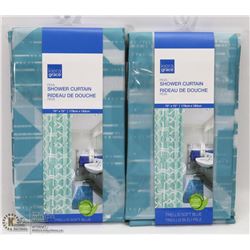 LOT OF 2 SHOWER CURTAINS