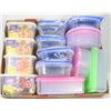 Image 1 : FLAT OF NEW PLASTIC FOOD STORAGE CONTAINERS