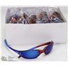 Image 1 : CASE OF OAKLEY REPLICA SUNGLASSES, RED WITH BLUE