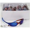 Image 1 : CASE OF OAKLEY REPLICA SUNGLASSES, RED WITH BLUE