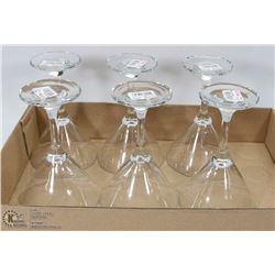 6 WINE GLASSES