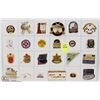 Image 1 : SHEET OF 24PC CURLING COLLECTOR PINS