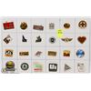 Image 1 : SHEET OF 24PC COMPANIES COLLECTOR PINS