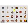 Image 1 : SHEET OF 24PC FIRE DEPARTMENT COLLECTOR PINS