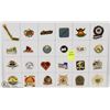 Image 1 : SHEET OF 24PC HOCKEY-GENERAL COLLECTOR PINS