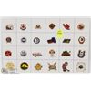 Image 1 : SHEET OF 24PC HOCKEY-GENERAL COLLECTOR PINS