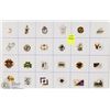 Image 1 : SHEET OF 24PC KNIGHTS OF COLUMBUS COLLECTOR PINS
