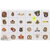 Image 1 : SHEET OF 24PC MILITARY VETS-CANADA COLLECTOR PINS