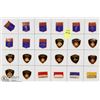 Image 1 : SHEET OF 24PC '89 WORLD POLICE COLLECTOR PINS