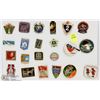 Image 1 : SHEET OF 22PC WORLD COLLECTOR PINS