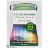 Image 1 : NEW COLOR CHANGING CITRONELLA CANDLE W/ LED LIGHTS