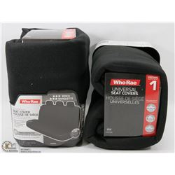 PAIR OF UNIVERSAL SEAT COVERS (BLACK)