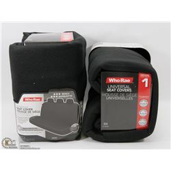 PAIR OF UNIVERSAL SEAT COVERS (BLACK)