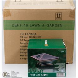 CASE OF 8 SOLAR POST CAP LIGHTS