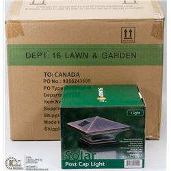 CASE OF 8 SOLAR POST CAP LIGHTS