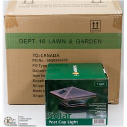 CASE OF 8 SOLAR POST CAP LIGHTS