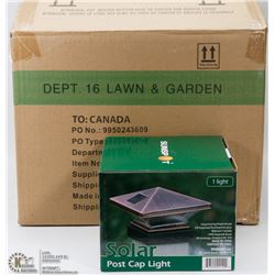 CASE OF 8 SOLAR POST CAP LIGHTS