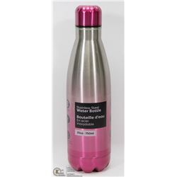NEW 750ML STAINLESS STEEL WATER BOTTLE (PINK)