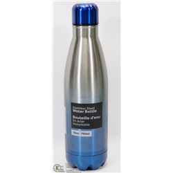 NEW 750ML STAINLESS STEEL WATER BOTTLE (BLUE)