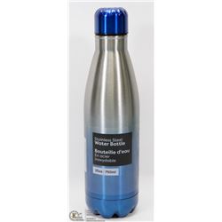 NEW 750ML STAINLESS STEEL WATER BOTTLE (BLUE)