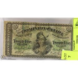 1870 CANADIAN SHINPLASTER.