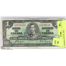 CANADIAN 1937 $1  BILL