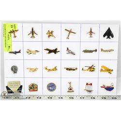24 AVIATION COLLECTOR PINS