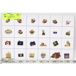24 ALBERTA PROVINCIAL COLLECTOR PINS