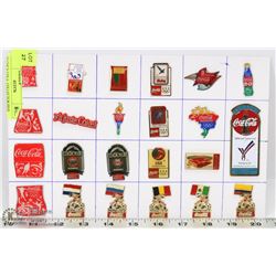 24 COCA COLA  COLLECTOR PINS