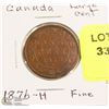 Image 1 : 1876-H CANADA LARGE CENT