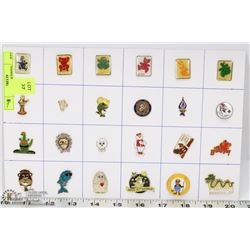 24 MASCOTS COLLECTOR PINS