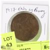 Image 1 : 1917 ENGLISH LARGE PENNY