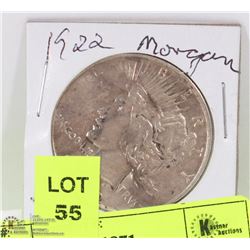 1922 US PEACE SILVER DOLLAR