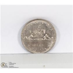 CANADIAN 1968 CANOE DOLLAR COIN
