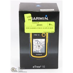 NEW GARMIN ETREX 10 GPS IN BOX