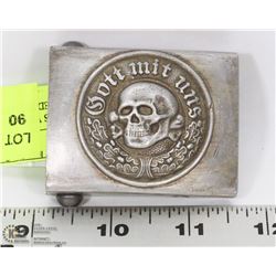 NAZI SS VINTAGE BELT BUCKLE MARKED ON THE