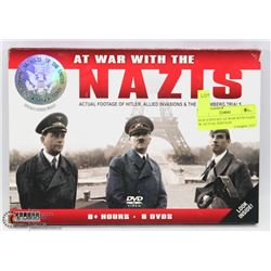 NEW 8 DVD SET AT WAR WITH NAZIS W/ ACTUAL FOOTAGE
