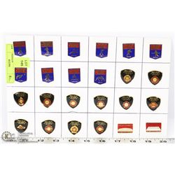 24 WORLD POLICE, FIRE GAMES 1989 COLLECTOR PINS