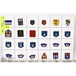 24 WORLD POLICE, FIRE GAMES 1989 COLLECTOR PINS