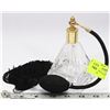 Image 1 : VINTAGE CRYSTAL PERFUME ATOMIZER