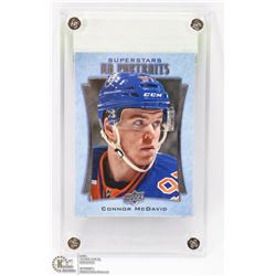 CONNOR MCDAVID INSERT CARD UD PORTAITS SUPERSTARS