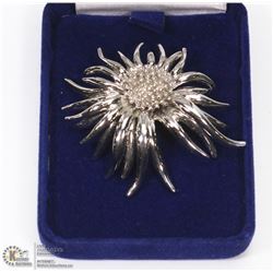 VINTAGE ESTATE SUNFLOWER BROOCH