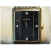Image 1 : 13) BULOVA 4 DIAMONDS MENS WATER RESISTANT WATCH