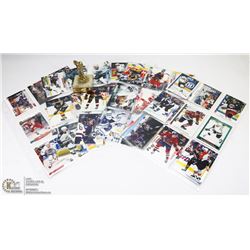 LOT OF ESTATE HOCKEY CARDS COLLECTION AND TROPHY