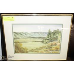 ORIGINAL WATER COLOR BY GLENDA BEAVER FRAMED AND