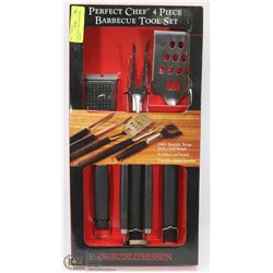 NEW PERFECT CHEF 4 PIECE BBQ TOOLSET