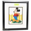 Image 1 : MICKEY MOUSE FRAMED MATTED AND SIGNED PICTURE.