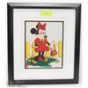 Image 1 : MINNIE MOUSE FRAMED MATTED AND SIGNED PICTURE.