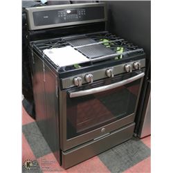 G.E. PROFILE 30" CONVECTION GAS RANGE SLATE COLOR