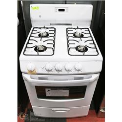 GE 24" WHITE 4 BURNER GAS RANGE (CAN BE CONVERTED